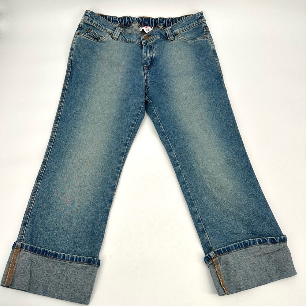 Two Hearts Maternity Blue Cropped Jeans